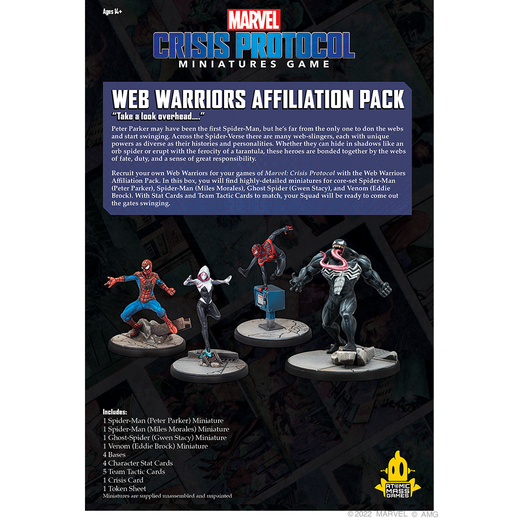 Marvel Crisis Protocol : Web Warriors Affiliation Pack